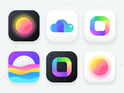 Unused App Icons (Collection 2) app cloud halfmoon planet icon mars moon night dreams stars security server sky sun weather