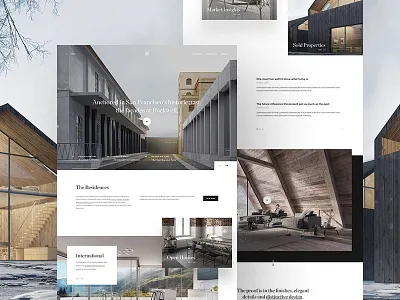 Real Estate Landing Page landing simple ui web webdesign webpage website
