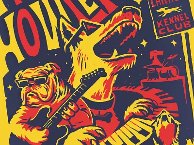 The Howlers band dogs poster puppers