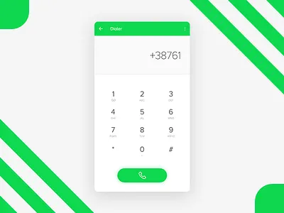Dialer design dialer minimal photoshop ui uiux user experience user interface ux visual design web web design