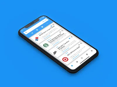 SaveAppOn App app app design apple coupon freeble iphone iphone x mockups psd ui ux