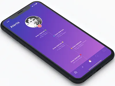 Exploration Alerts iPhone X alerts app detail e commerce iphone x mobile shopping ui ux
