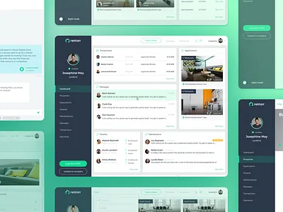 Landlords’ Rental Dashboard apartment dashboard home landlord property real estate rent rental web website