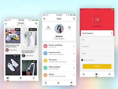 Shopping App app clean creative design master creationz mobile