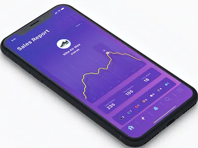 Exploration Sales Report iPhone X app data detail e commerce iphone x mobile report shopping stats ui ux