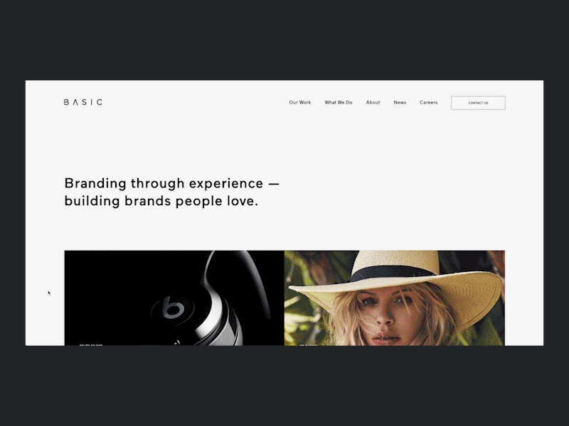 Basic Site Updates agency site uxui website design