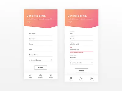 Mobile Form UX Rules form gradient mobile mobile first ux