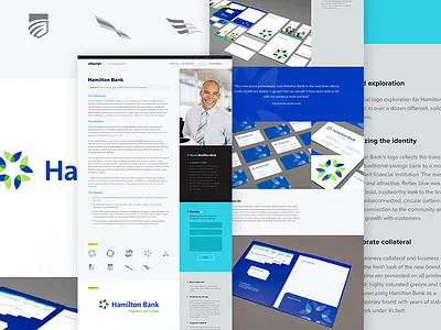 Case Study Page Design blue case study design green layout ui ux web design