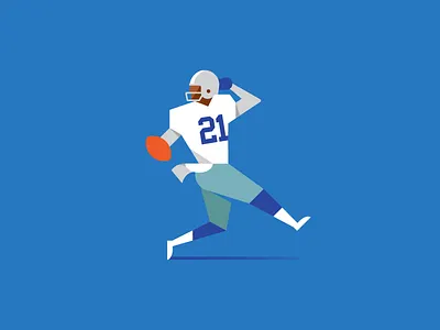 #21 dallas cowboys deion sanders football nfl vector