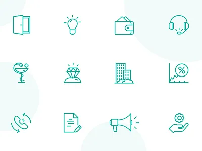 helicopter view icons clean icons lineart lines simple style white