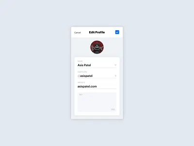 #007 Settings 007 100 days of ui instagram profile settings ui