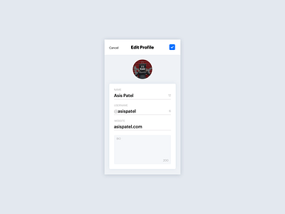 #007 Settings 007 100 days of ui instagram profile settings ui