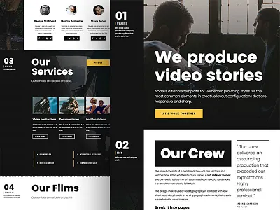 Elementor Layout template agency elementor one page page builder wordpress