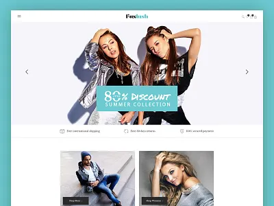 Faslush - A Modern & Minimalistic eCommerce PSD Template clothing ecommerce elegant fashion fashion boutique fashion store fashion template minimal online shop online store psd template woocommerce