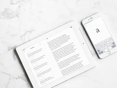 Exploration - Writing app clean ui minimalist ui design writing app