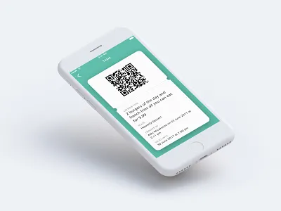 Exploration - Ticket with QR Code qr code ticket ui design