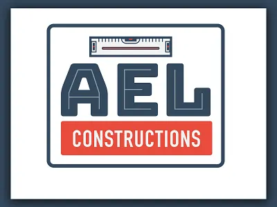 Ael constructions construction level logo masonry red