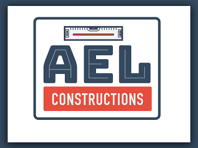 Ael constructions construction level logo masonry red