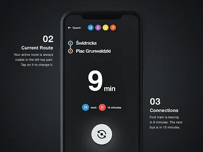 🚊 NEXT – Route Info app design ios iphone iphone x new york public transport subway ui ux