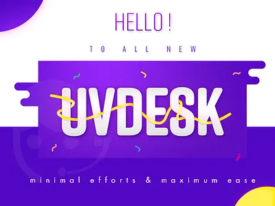 Uvdesk App animation app gif motion neon ui uvdesk ux webkul