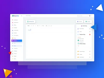 CMS Dashboard Design blog creative design. recent doctor icon post shape ui ux