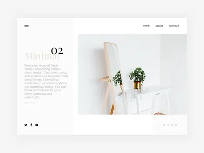 Minimal Website Concept | Free .Sketch #7 app clean dailyui freebie landing page minimal minimalism ressource sketch ui ux website