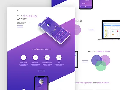 Exploration UX agency abstract agency homepage landing minimal ui ux web web design website white