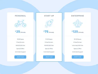 PricingTable dailyui illustration interface plane price pricing ui ux