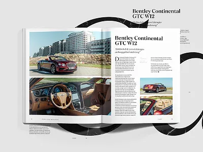 Bentley Review Spread | Pure Luxe Magazine No.02 bentley luxury magazine pure luxe spread