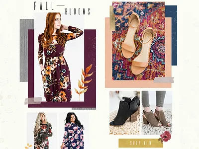 Fall Women's Email Newsletter Design autumn clothing eblast email email design fall mailchimp newsletter women