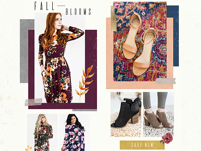 Fall Women's Email Newsletter Design autumn clothing eblast email email design fall mailchimp newsletter women