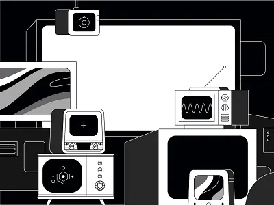 [insert catchy title] - a Hyper Island student exhibition exhibition hyper island monitor motion old screen static student tv vintage