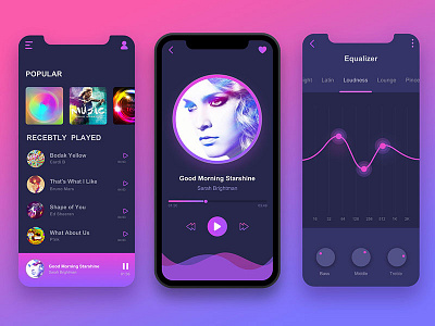 Student work －Hong Mingke app dayu music ui