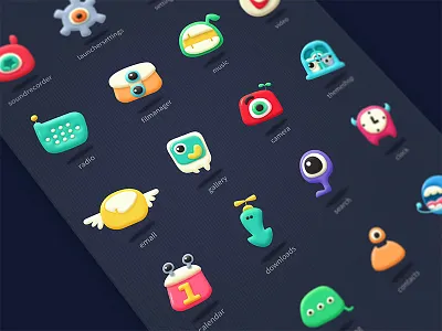 Monsters motifs，charater，cute，monster