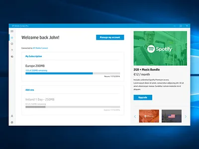 UWP app design app dashboard design desktop redesign ui uwp windows10