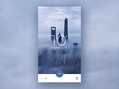 Weather app card daily design interface mobile ui ux weather