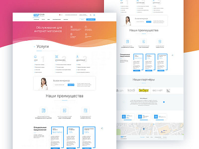 Top Admin - Home Page clean design it landing landing page outsourcing topadmin ui ux web web design website