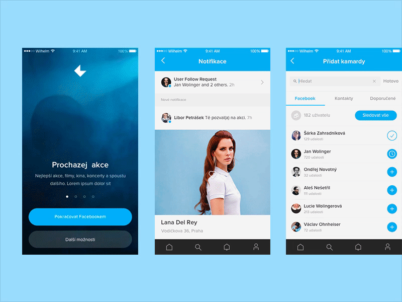 GoOut App app clean concerts design events goout ios movies music simle ui ux