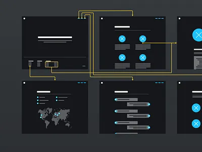 Click Map clean click map corporate dark desktop map modern pointer user flow ux web