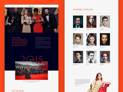 Film Festival – An Beautiful Free Design Template For Festival actor actress festival film film festival free design free download free sketch landing page