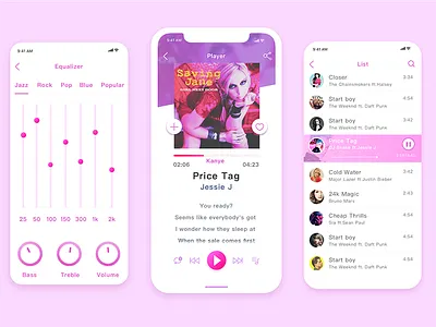 Student work －Ding Xinmei app dayu ios iphonex music ui