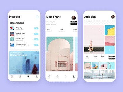 Student work －Liu Caonan app dayu gif ios iphone music ui