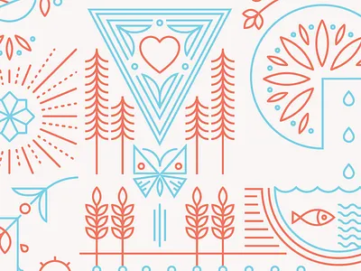 Seasons of Love illustration line love nature scandinavian season shirt