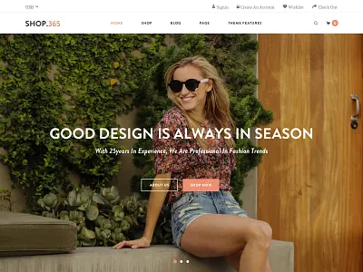 E-commerce Landing Page cart dress e commerce fashion season shop shopping style trend