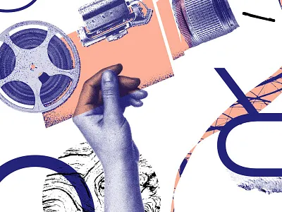 Uproar Films Poster art camera design films illustration poster promotion type typography