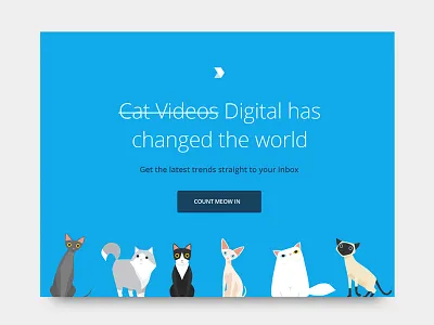 Email Subscription blue cats email form illustration pop up ray doyle sign up vector