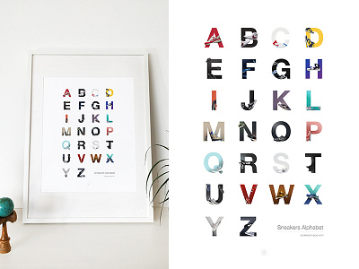Sneakers Alphabet alphabet shoes sneakers sneakersalphabet typography