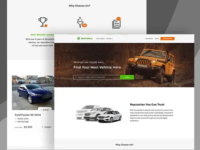Auto Auction.Ly Landing Page auction auto cars landing