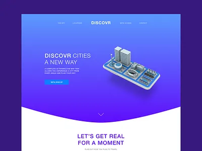 Landing page Example (WIP) cinema 4d clean hero landing page minimal web website
