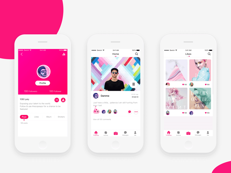 Student work －Shao Tiantian app dayu gif ios iphone music ui